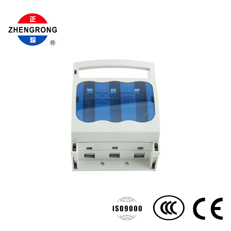 3 Dínascaire Athraigh Fuse Pol 100A 690V DIN Iarnróid