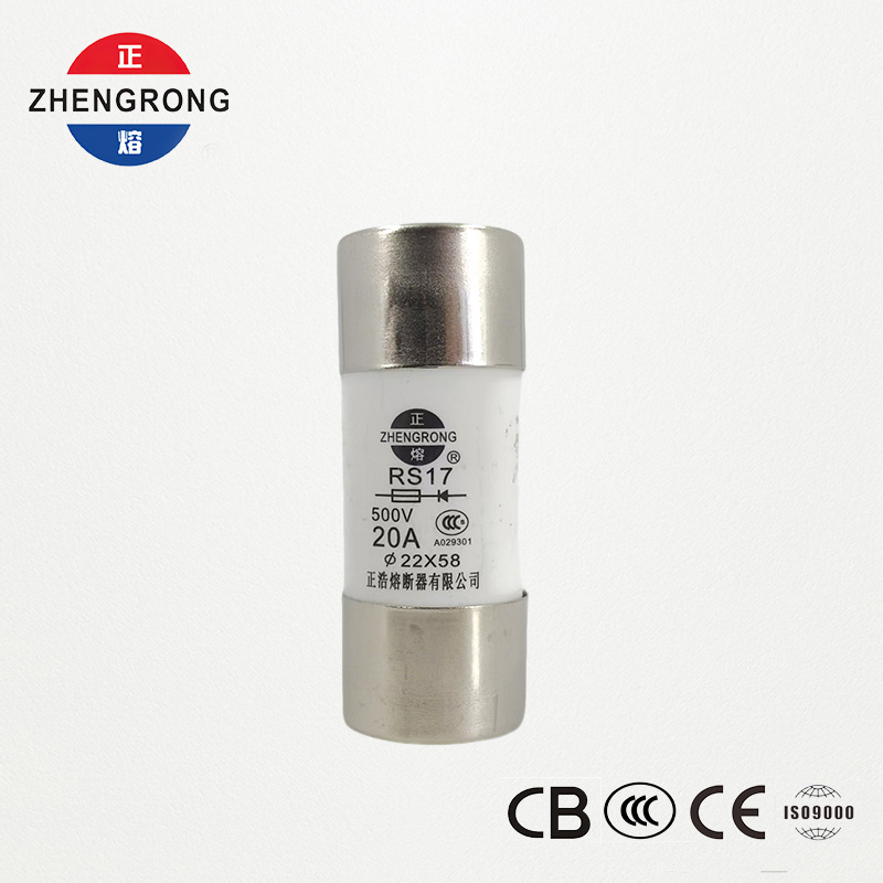 RS17 20A 500V Fiús Sorcóireach Fast Gníomhach | 22*58mm | Deimhnithe CCC