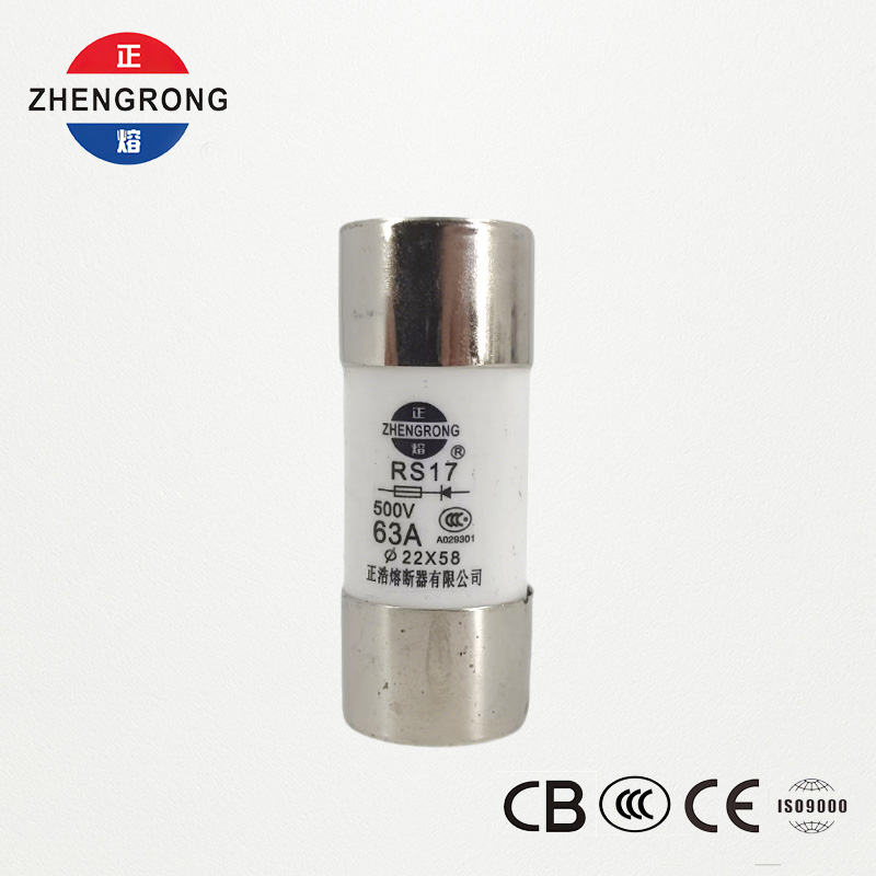 RS17 63A 500V Sorcóireach Mear Gníomhú Fiús | 22*58mm | Deimhnithe CCC