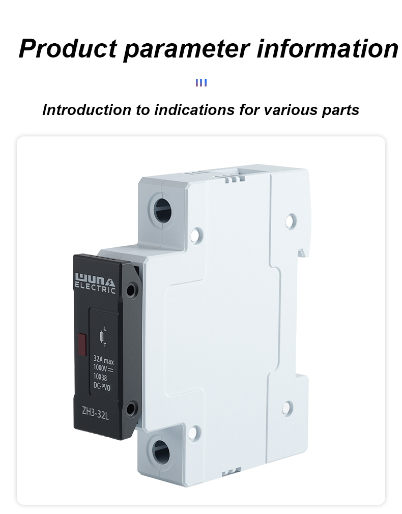 Sealbhóir Fuse ZH32L DC 1000V