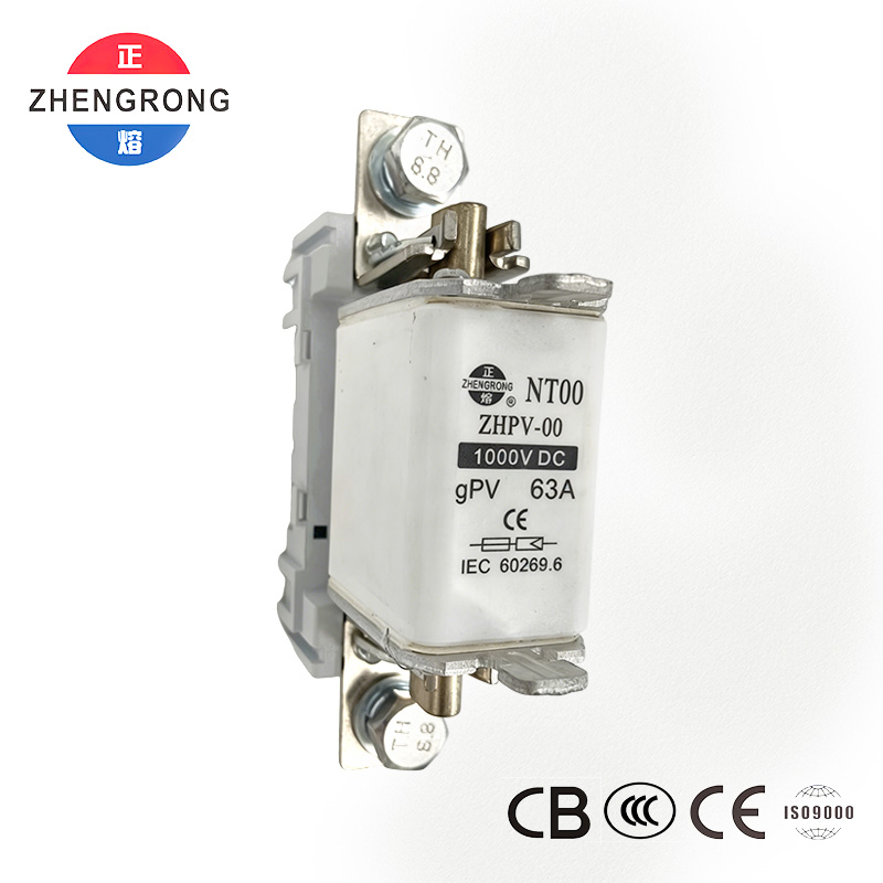 ZHPV-00 63A 1000V DC Fótavoltach Cosanta Fiús - CE Deimhnithe